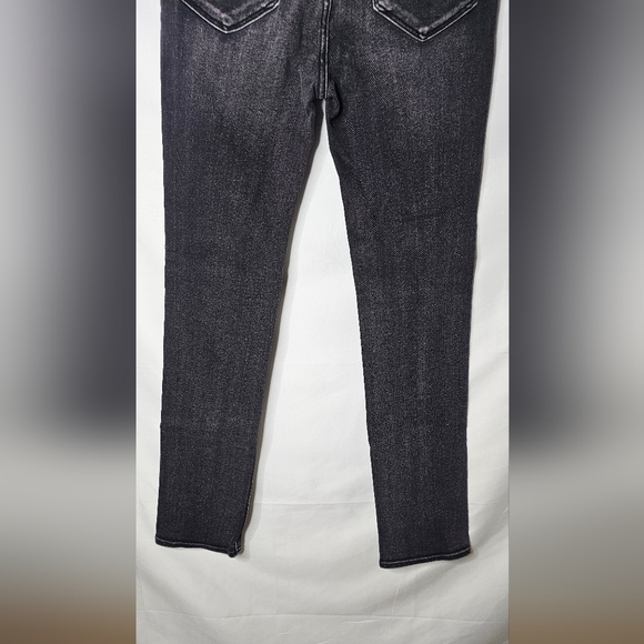 NWT Driftwood Aubrey Women's Jeans Straight Leg Distressed Denim Black Size 27 - Picture 9 of 11